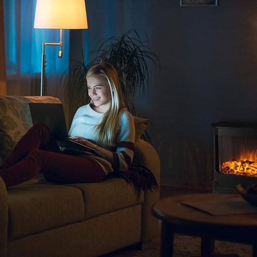 Chimenea eléctrica efecto llama KLARSTEIN Castillo