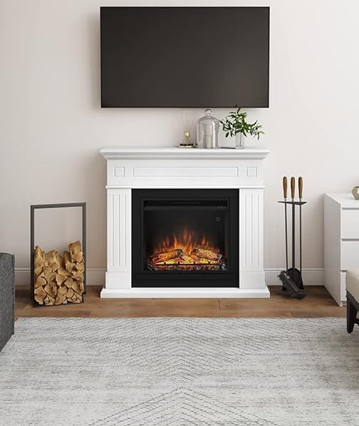 Chimenea eléctrica blanca TAGU Larsen